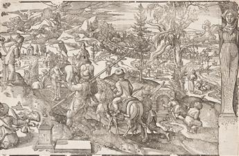 PIETER COECKE VAN AELST (after) Procession of Sultan Süleyman through the Atmeidan from the frieze Customs and Fashions of the Turks